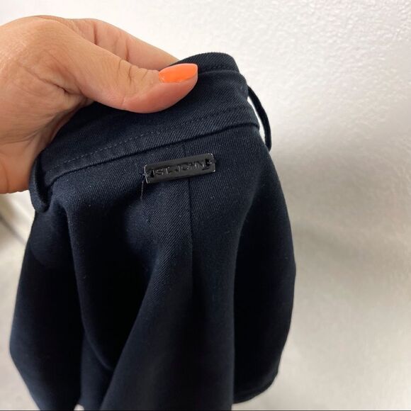 St. John Black Straight Leg Cotton Trousers Slacks Size 4 - Picture 9 of 9